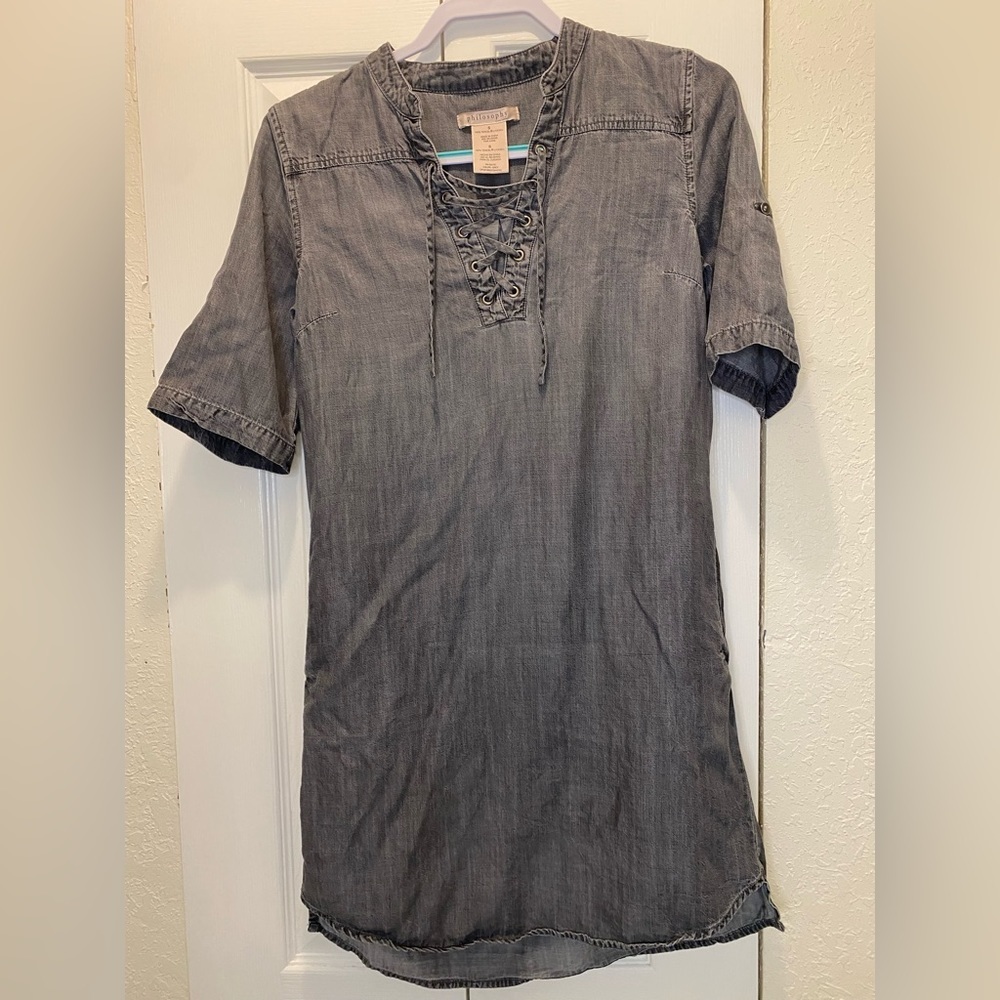 - Anthropologie philosophy Grey dress size S